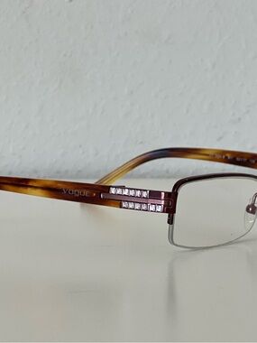 Vogue VO3694-B Discontinued Eyeglass Frames Brown Rectangular Frames Only